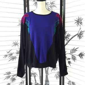 Totally 80's Vintage Oversized Bat Sleeve Knit Sweater
